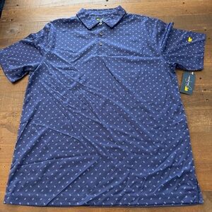 Jack Nicklaus Navy Patterned Polo Shirt